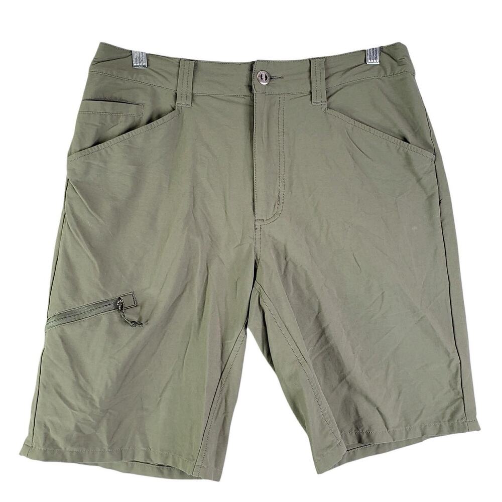 Patagonia Quandary Cargo Shorts Men's Size 32 Green Hiking Outdoor Zip Pocket - Picture 2 of 11